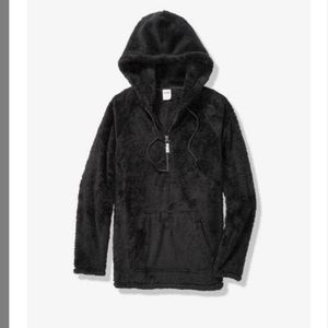 VSPINK faux sherpa hoodie S